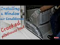 Installing a Window Air Conditioner on a Crooked PilotHouse Boat Diy on a parker boats