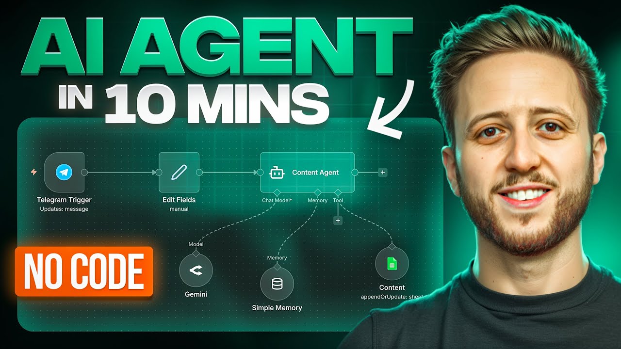 Build Your First AI Agent In 10 Minutes (No Code)