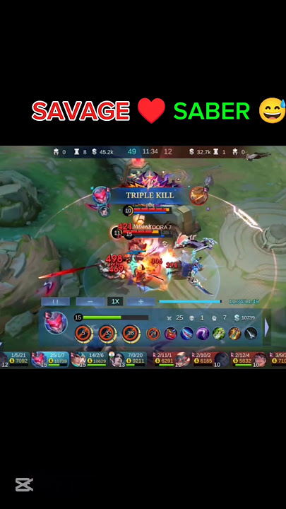 savage savage SABER MLBB🔥 #mobilelegends #mlbb #toora7 #mlbbhighlights #savage #shorts