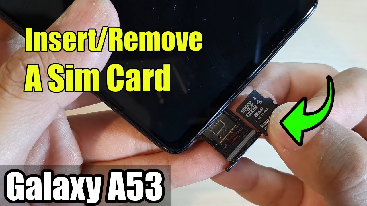 Samsung Galaxy A53: How to Insert/Remove A Micro SD Card - YouTube