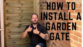 How to install a garden gate.  #joinery #carpentry #woodworking