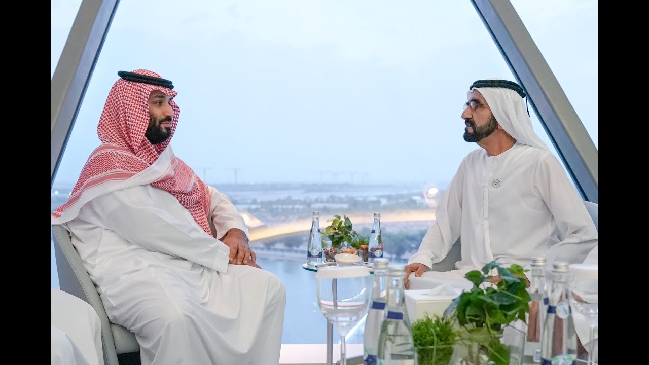 ​محمد بن راشد يستقبل محمد بن سلمان