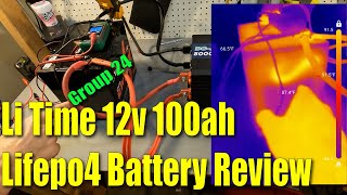 Li Time 12v 100ah Lifepo4 Battery Review.  A group 24 size.  Perfect for RV's or Trolling Motors! by Off Grid Basement 2,884 views 2 months ago 13 minutes, 44 seconds
