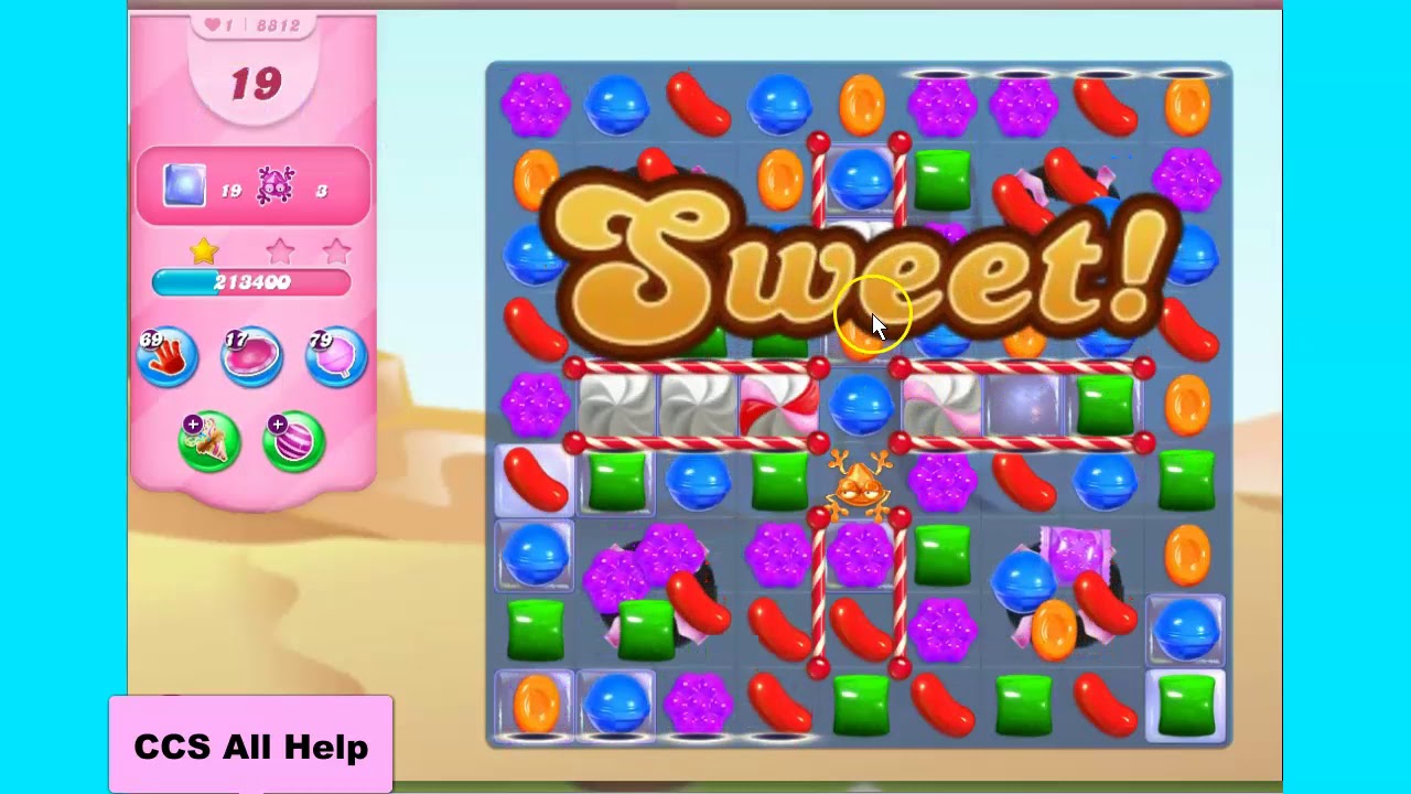 Candy Crush Saga Level 8812 NO BOOSTERS Cookie