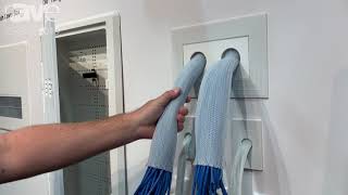 CEDIA 2019: DataComm Electronics Talks About 15' Brush Cover Box, Captured Ring Wire Exit Solution