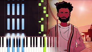 Childish Gambino - "Feels Like Summer" Piano Tutorial chords