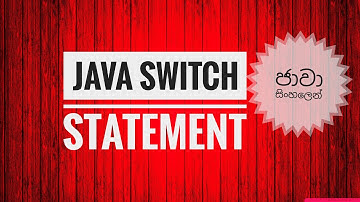 java switch statement