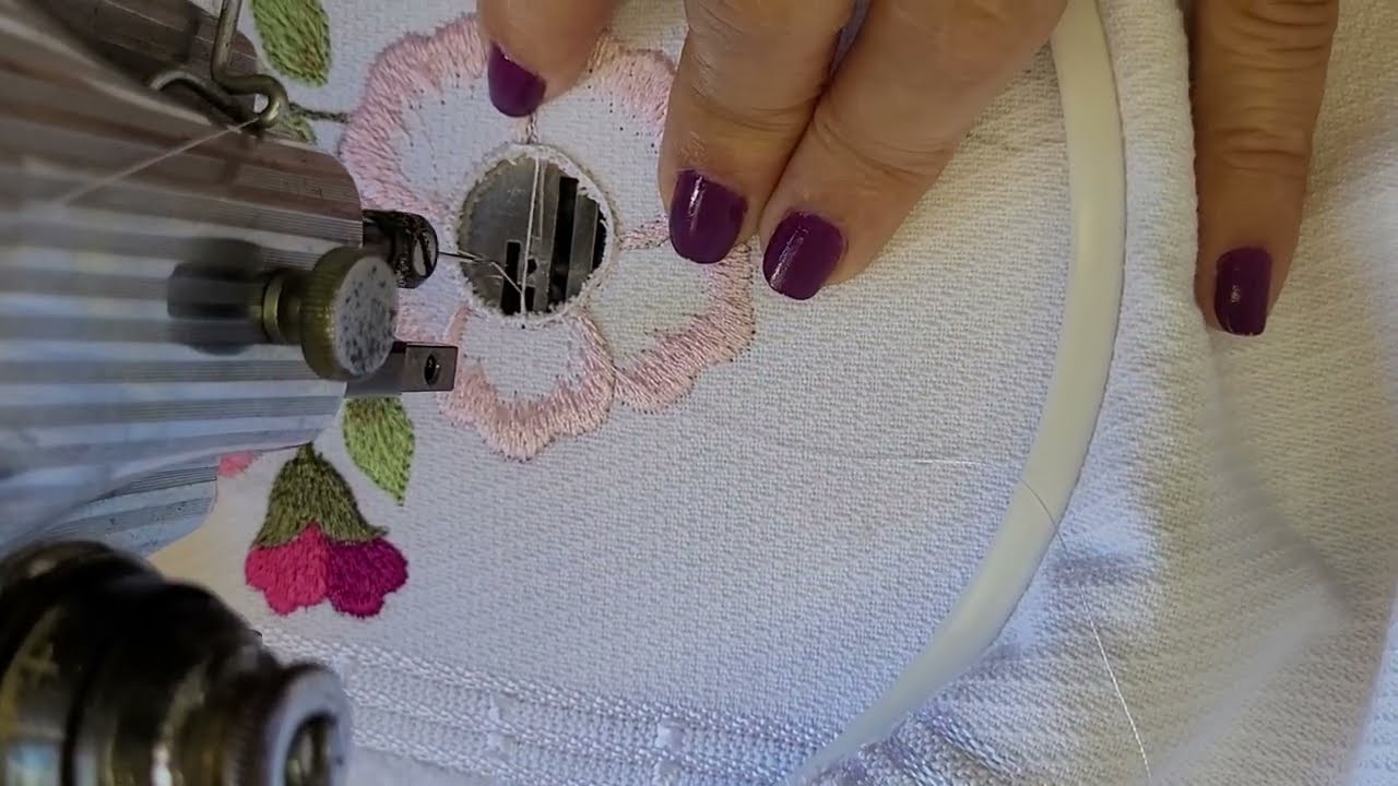 Parte 01 Como#bordar#miolo#crivo.                         IzabelCordeiro Bordado à Máquina. 