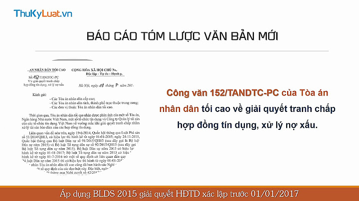 Công văn 152 của tòa án tối cao năm 2003