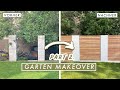 Garten Makeover Part 2 - Gartenzaun aus Holz und Steinen selber bauen + Mauer verputzen | EASY ALEX