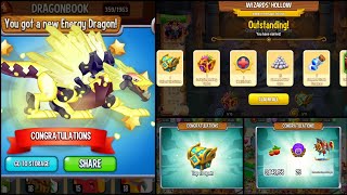 #261. Dragon city | Get a new Energy Dragon | Obtain a new Redemption Conquest in Wizard Hollow.