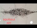Squiggle Art?? Fluid Art becomes Abstract. 20X30 Inch Canvas