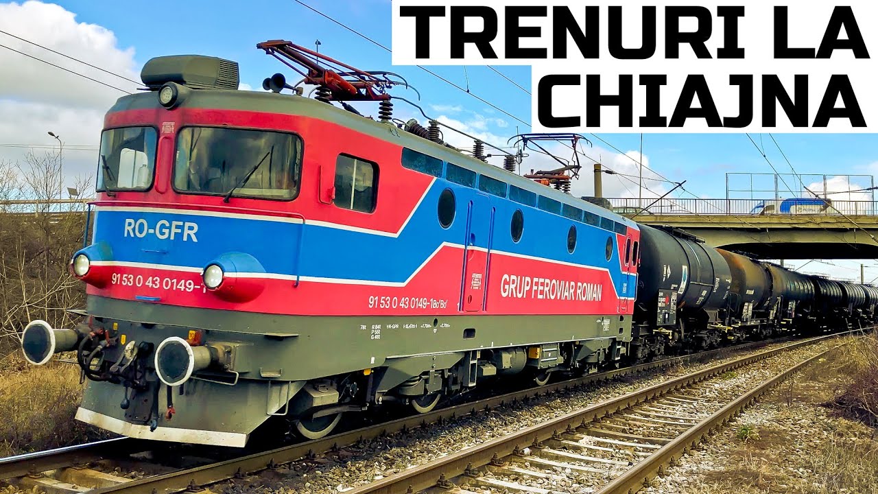 Trenuri la Chiajna-Rail traffic near Bucharest-Bahnverkehr im Süden-Traffico ferroviario nel sud