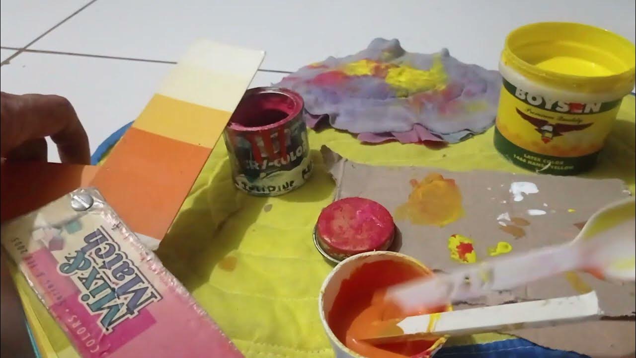 ORANGE PAINT EASY MIX 3 (TAGALOG TUTORIAL) YouTube