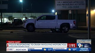 2 people seriously hurt after crash involving motorcycle in Northeast El Paso