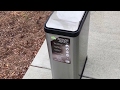 45liter stainless steel rectangular step trash garbage can review
