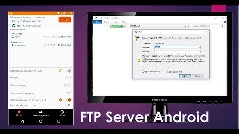 How to setup android FTP server to share files between Windows 10 laptop, PC or Android smartphone