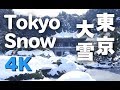 ［4K］Tokyo Snow 雪の東京 冬の東京 Winter Tokyo 東京観光 The Imperial Palace Tokyo Trip Travel 雪景色