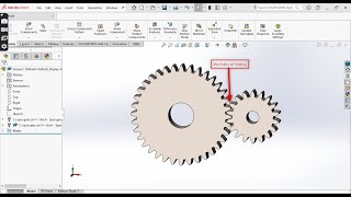 Gear mating in SolidWorks - Tutorial
