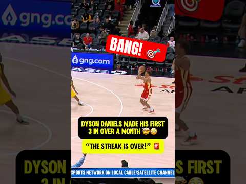Dyson Daniels hit FIRST 3 SINCE DECEMBER 14TH 🤯🤯