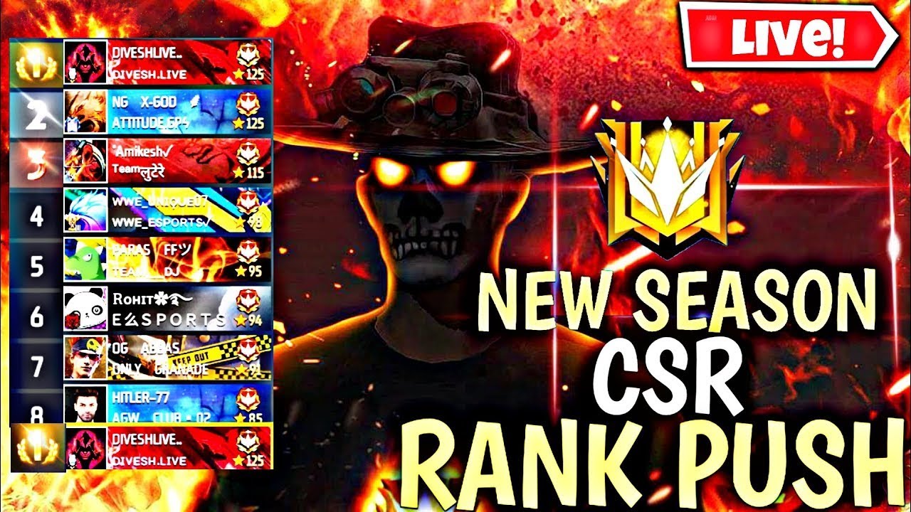 Rank Push Road to Grandmaster in Free Fire Max | New Cs Ranked rank ...