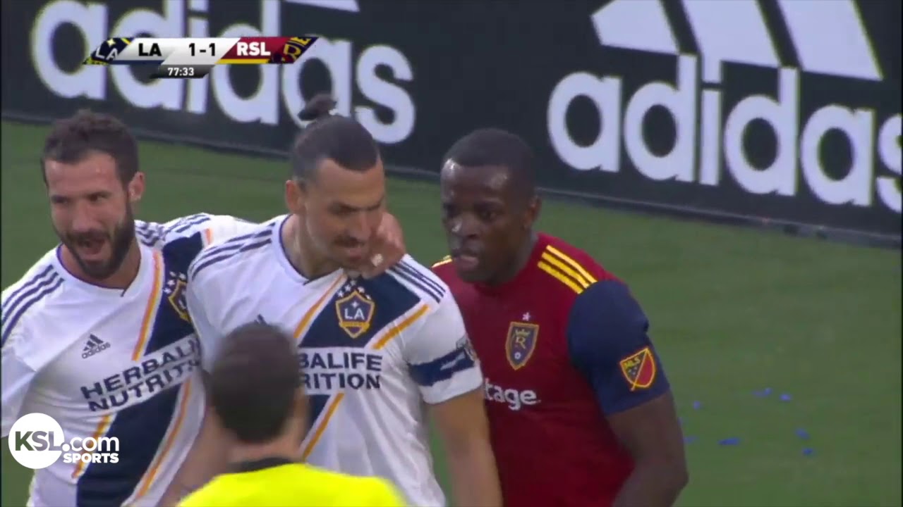 RSL's Nedum Onuoha after LA's Zlatan Ibrahimovic tries to "apologize" in post-match locker room