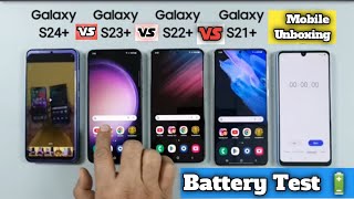 Samsung Plus Series Battery Battle: S24+ vs S23+ vs S22+ vs S21+. 🔥🔥