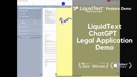 ChatGPT LiquidText Legal Demo