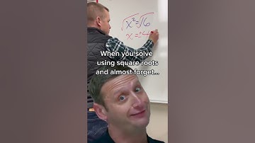 Don’t forget that plus or minus when solving using square roots! #maths #teacher #school #algebra