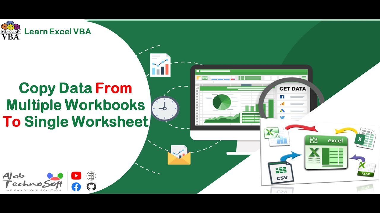 VBA How To Merge Multiple Workbooks Into Single Workbook Using Macro 