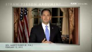 Straw Person Argument: Rubio vs. Obama