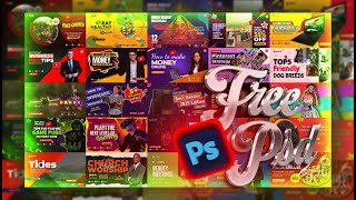 ✨YouTube Thumbnails for FREE Download & Design with Adobe Photoshop! 🚀💥"