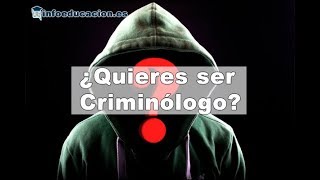 Cómo ser criminólogo: carrera criminología - YouTube