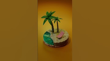 Beach loop animation #shorts #satisfyingvideo #blender