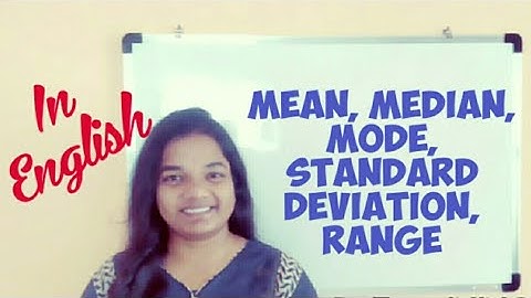 Mean, Median, Mode, Standard Deviation, Range | Data Mining | Statistics | Class 10 | Class 9