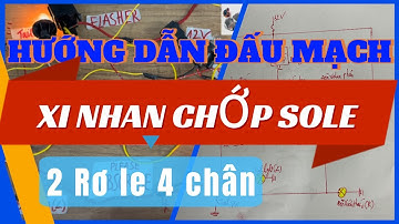 Hướng dẫn đấu mạch điện xi nhan chớp Sole - Đèn sườn 2 trong 1 (tail and signal light) ô tô , xe tải