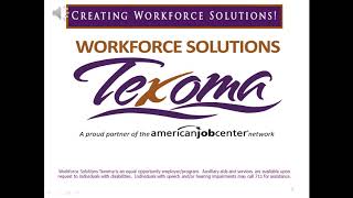 Workforce Solutions Texoma RESEA Orientation Grayson