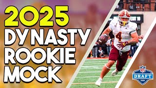 2025 Dynasty Fantasy Football 2-ROUND ROOKIE MOCK DRAFT | SF, 12 TM, PPR , 1.75 TEP