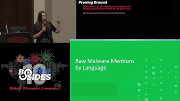 PG - Bestsellers in the Underground Economy - Measuring Malware Popularity by Forum - Winnona DeSom