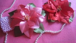 DIY Цветок Канзаши DIY Цветок Канзаши