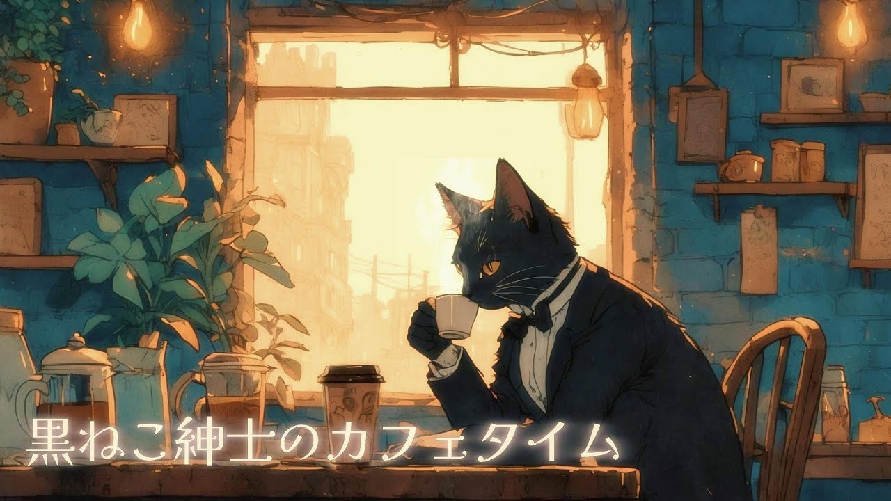 Cafe Jazz] Cafe time with the black cat gentleman ~Soft Jazz