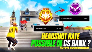 Increasing Headshot rate in cs rank | push grandmaster with subscriber - MONU KING