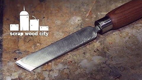 DIY skew woodturning chisel from an old file