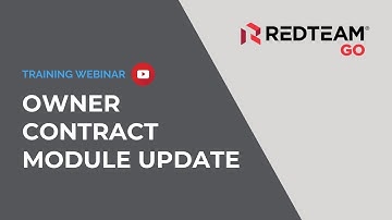 Webinar: RedTeam Go - Owner Contract Module Update