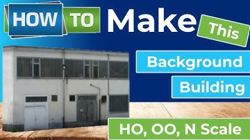 Easy To Make Model Railroad Backdrop Buildings For N Scale, OO, HO Trains