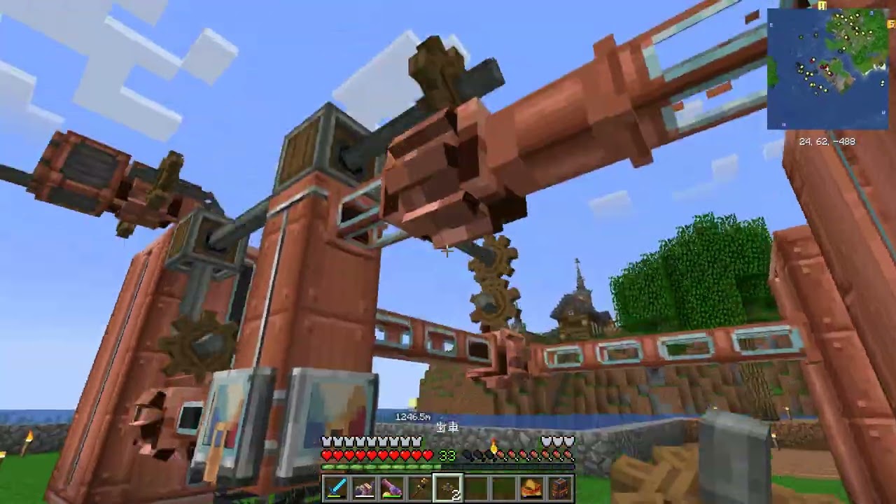 create イギリス　ギアなし Minecraft】all of create #16 - YouTube