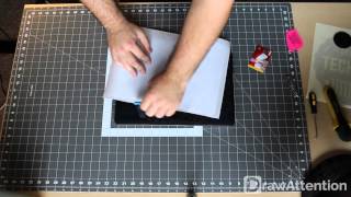 DrawAttention - How to apply your whiteboard vinyl decal
