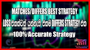100% accurate volatility 100 index Matches/Differs strategy | Win Life Academy | 2021 new strategy