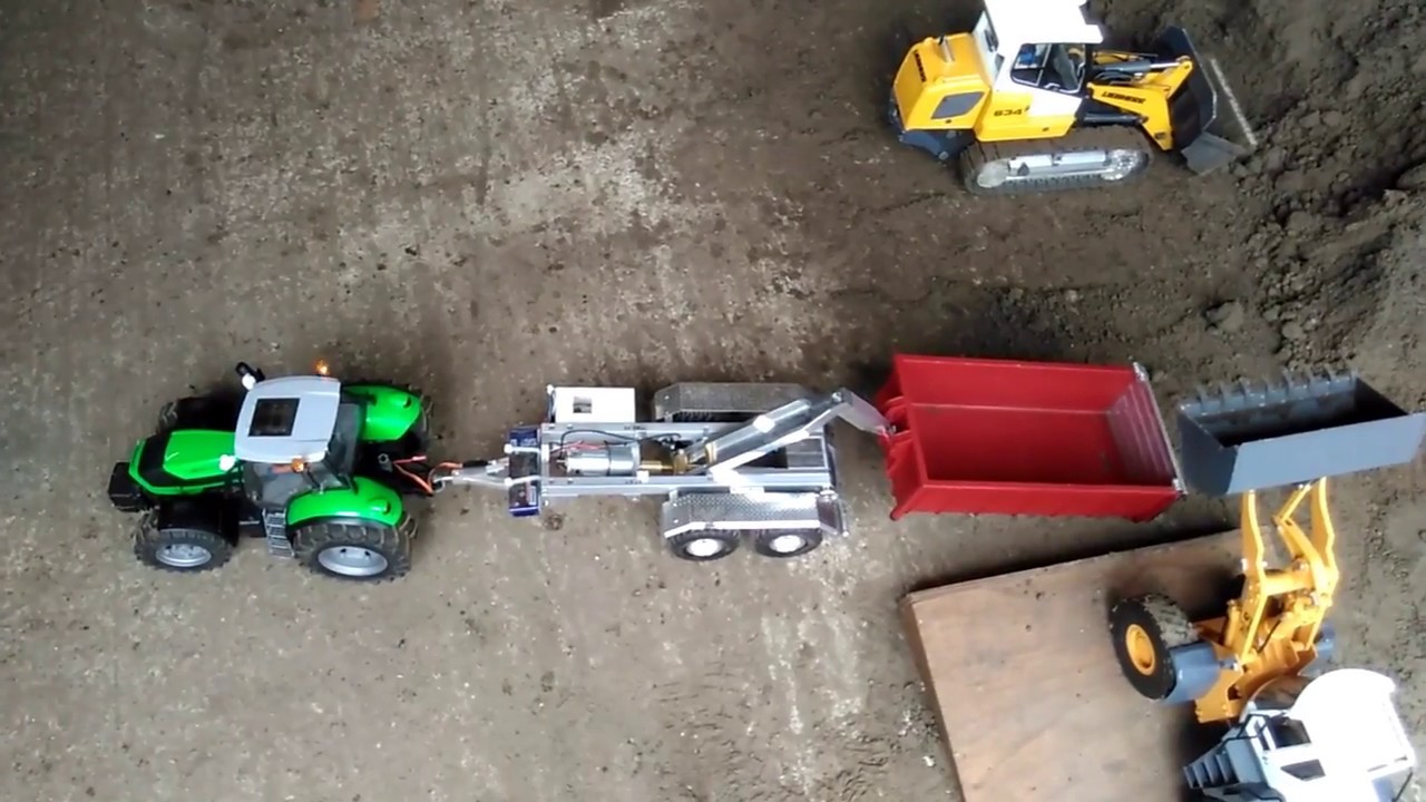 MFZ Blocher afzetsysteem eerste test | Deutz Fahr in action