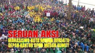 Aksi Unjuk Rasa Pro Kontra RUU KUHP di Depan Gedung DPRD MEDAN SUMUT